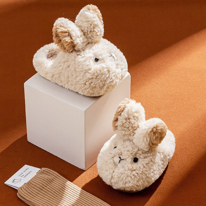 Rabbit Plush Slippers