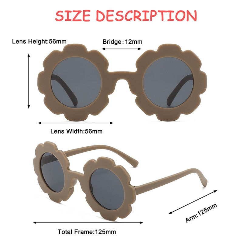 Sun Flower Round Sunglasses