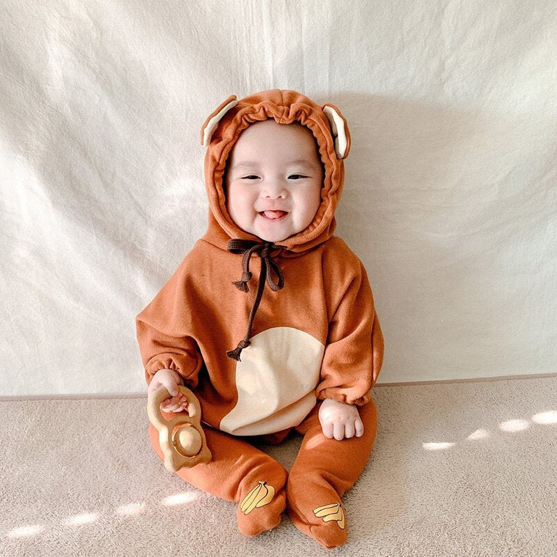 Cute Bear Bodysuit & Banana Leggings