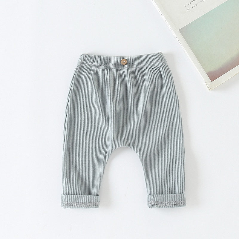 Solid Color Casual Trousers