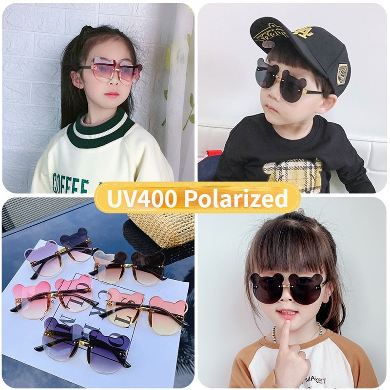 Bear/Flower Shape Round Sunglasses