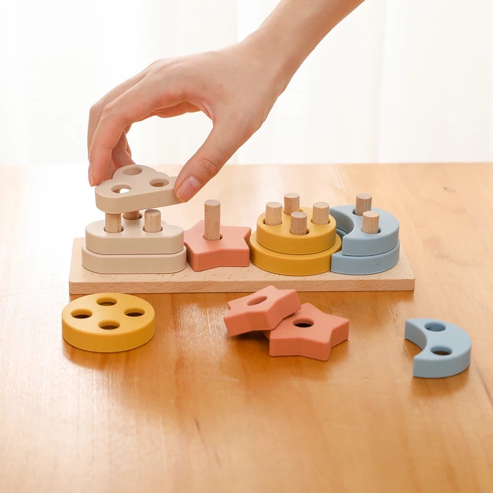 Montessori Wooden Playmobile