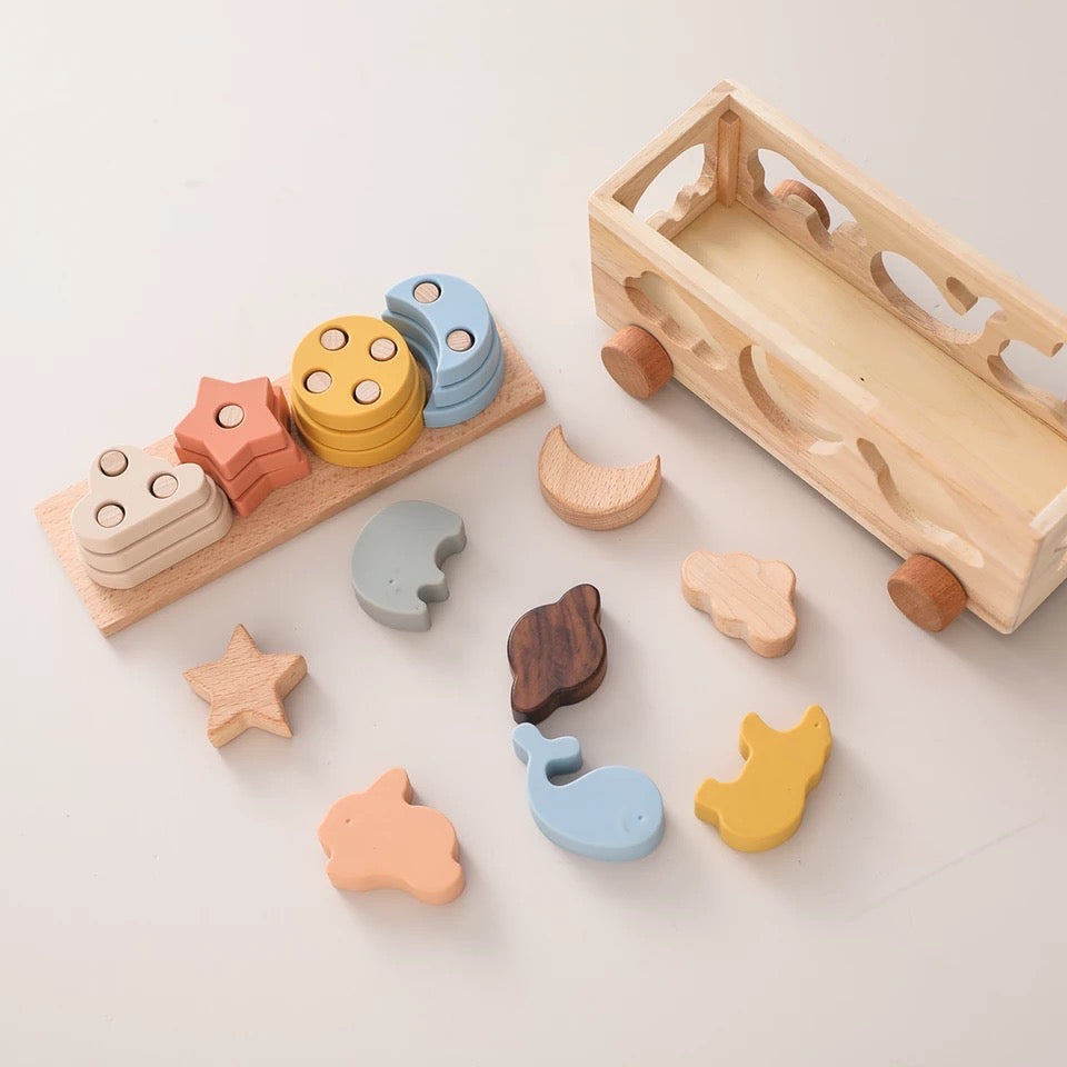 Montessori Wooden Playmobile