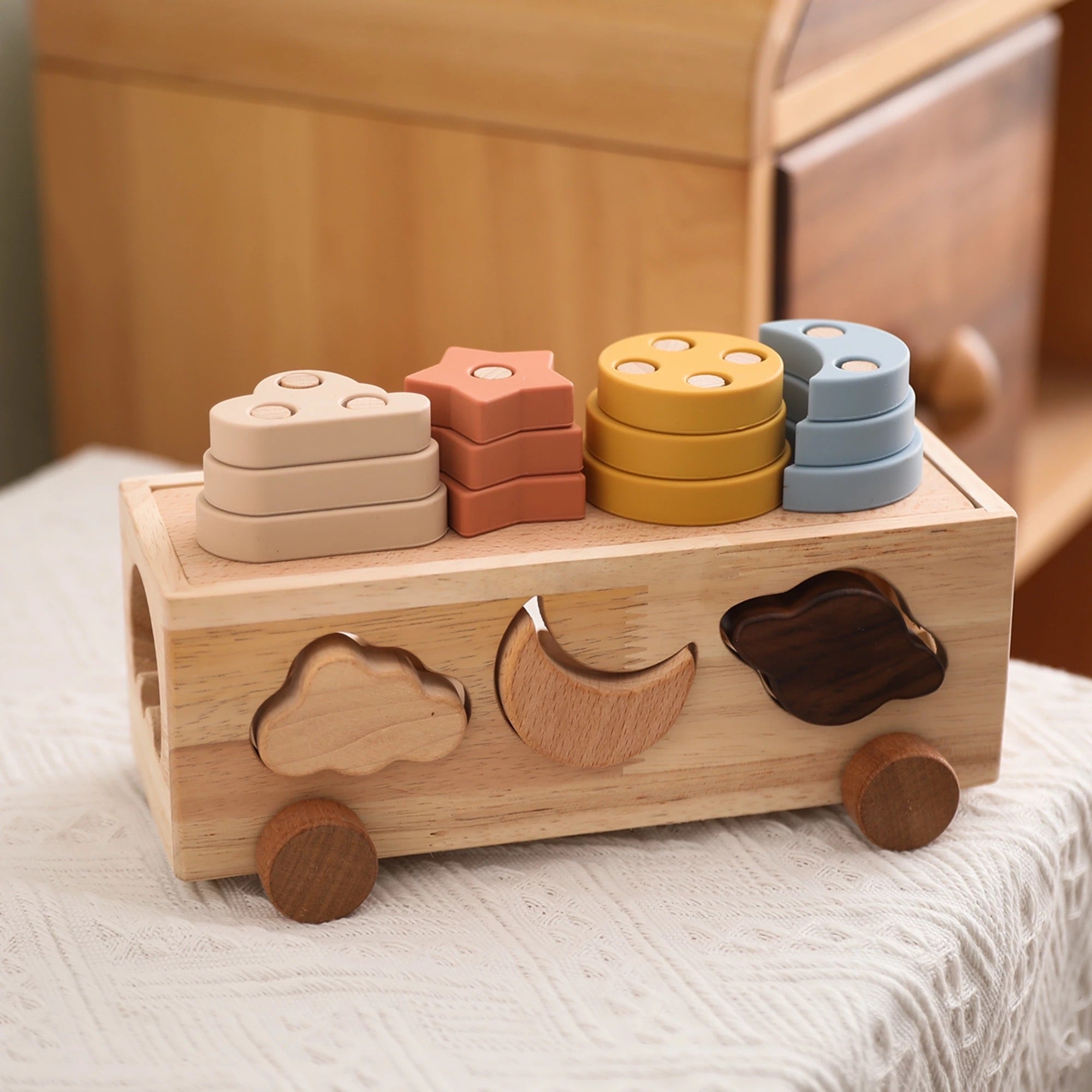 Montessori Wooden Playmobile