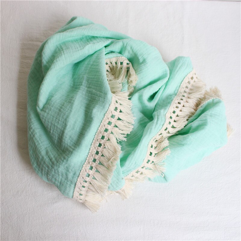 Muslin Blanket With Tassel