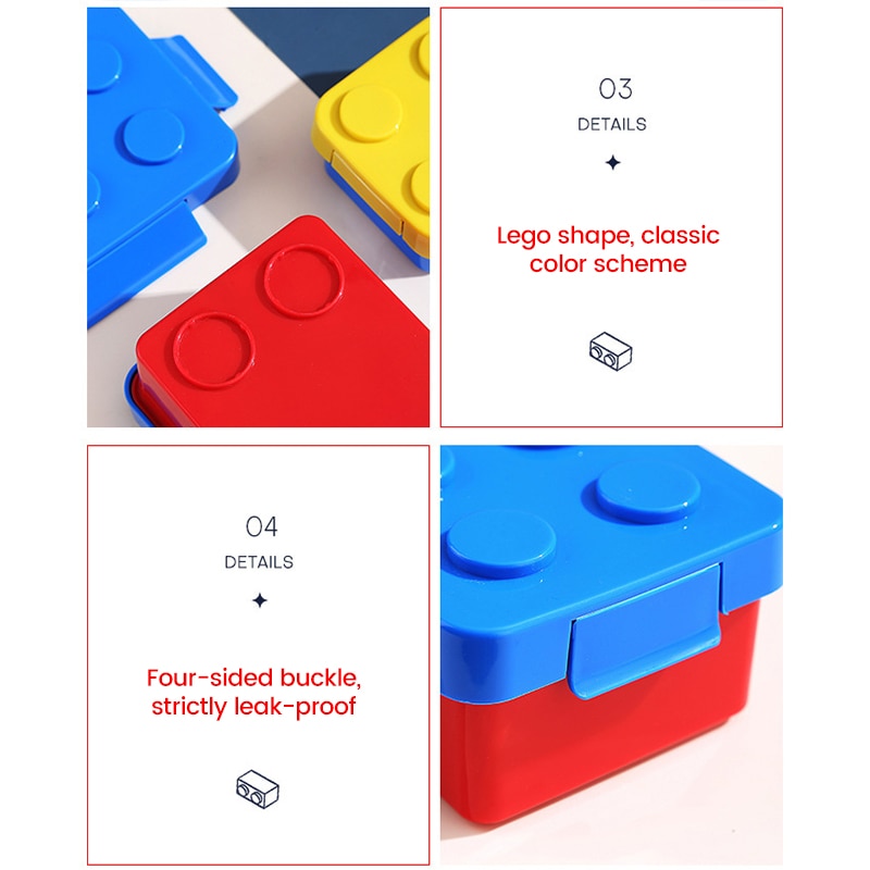 Lego Shape Lunch Box