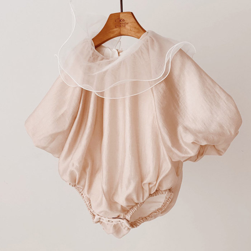 Ruffled Collar Romper