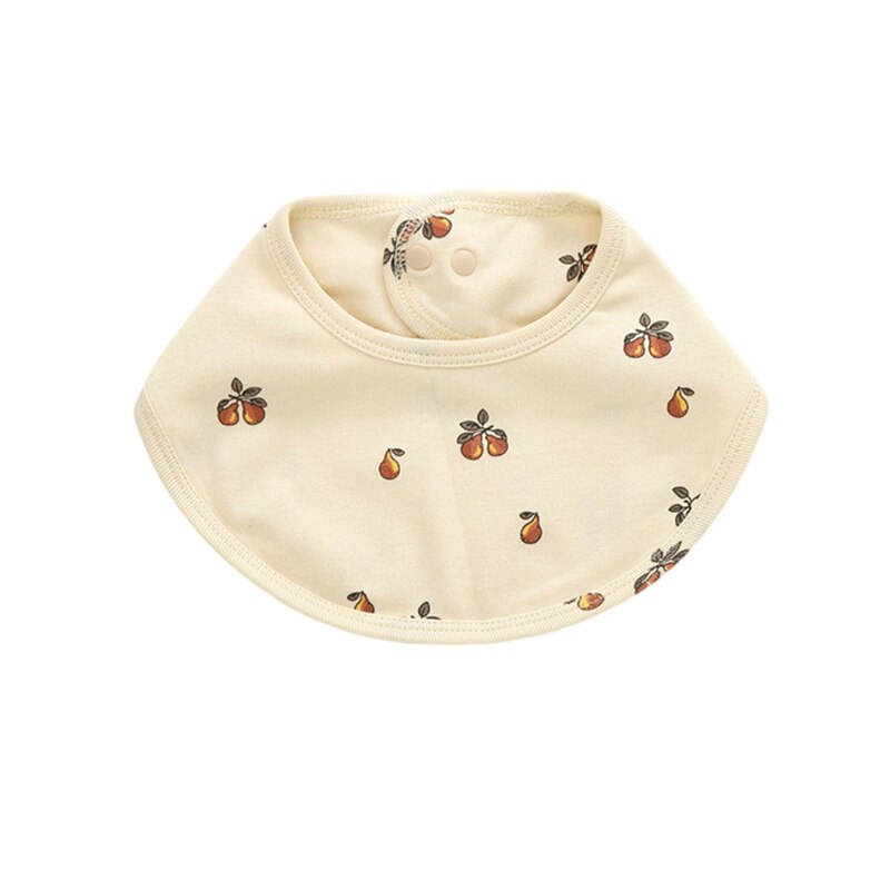 Double Layers Cotton Cute Printed Bibs