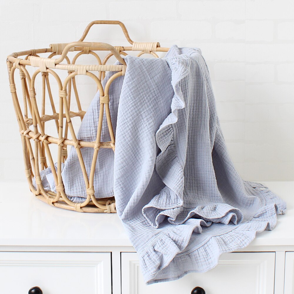 Muslin Ruffle Blanket