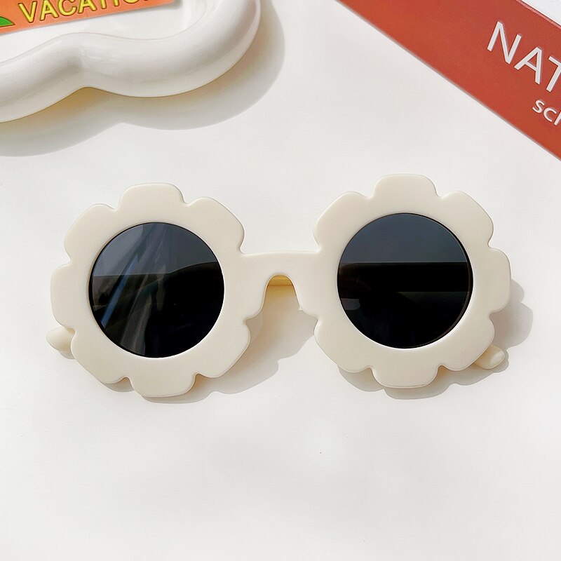 Round Flower Sunglasses