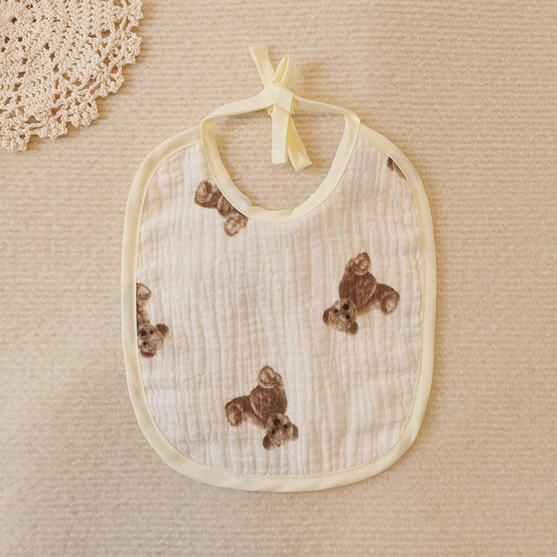 Cotton Cute Print Bibs