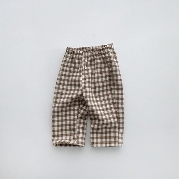 Plaid Casual Pants