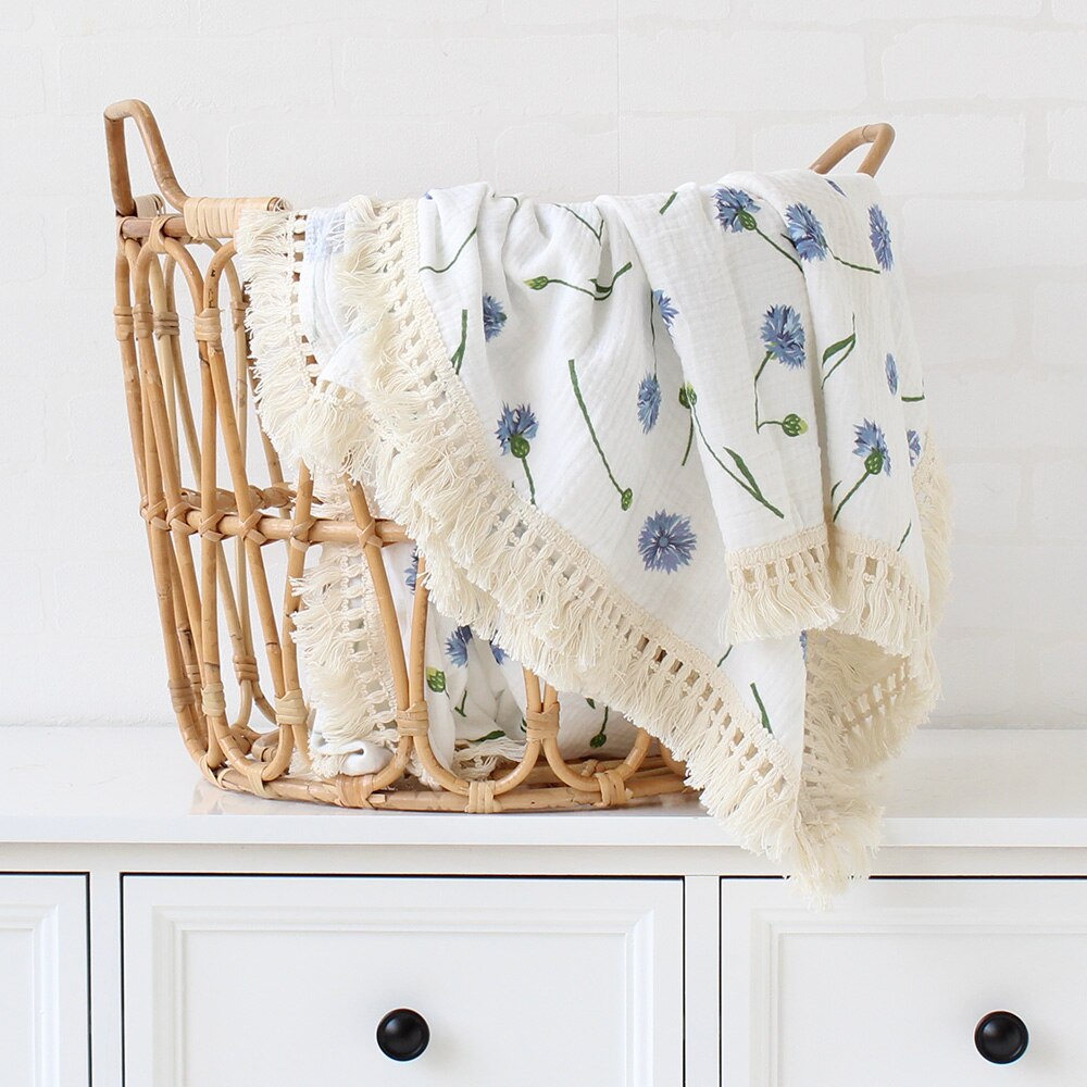 Muslin Blanket With Tassel