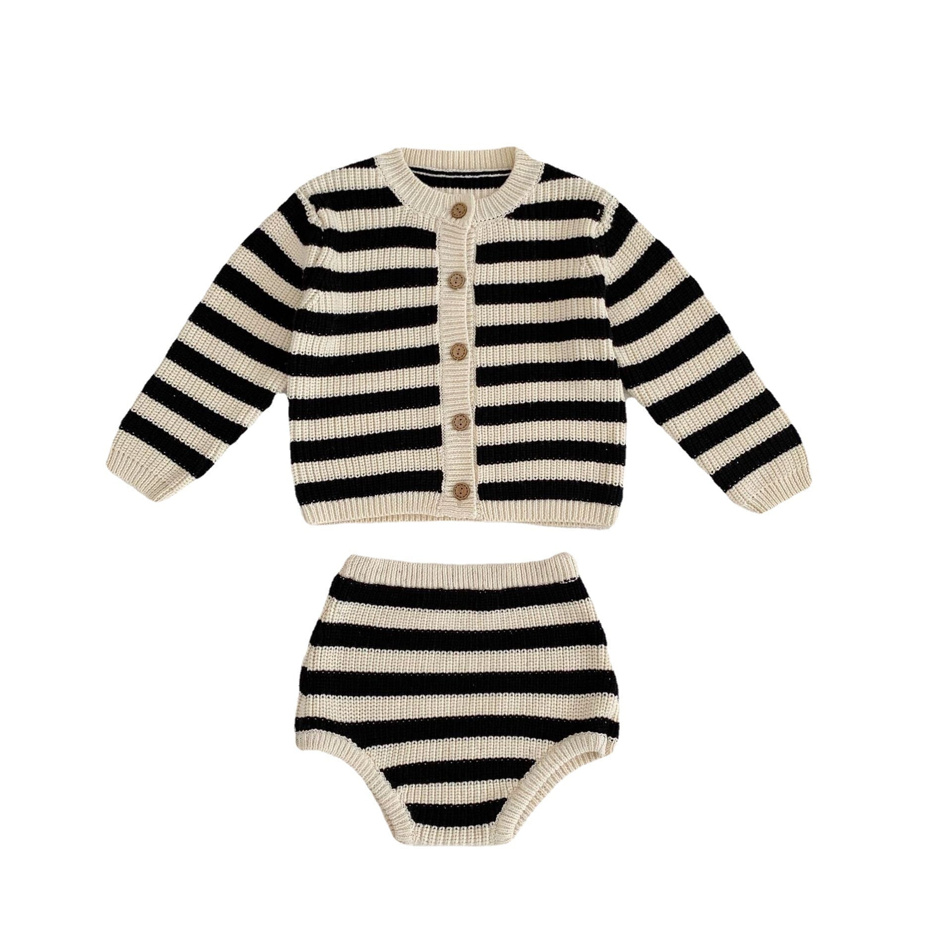 Striped Knitwear Set