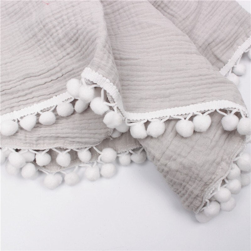 Muslin Blanket With Tassel