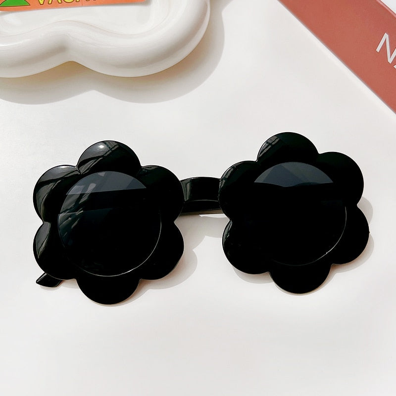 Round Flower Sunglasses