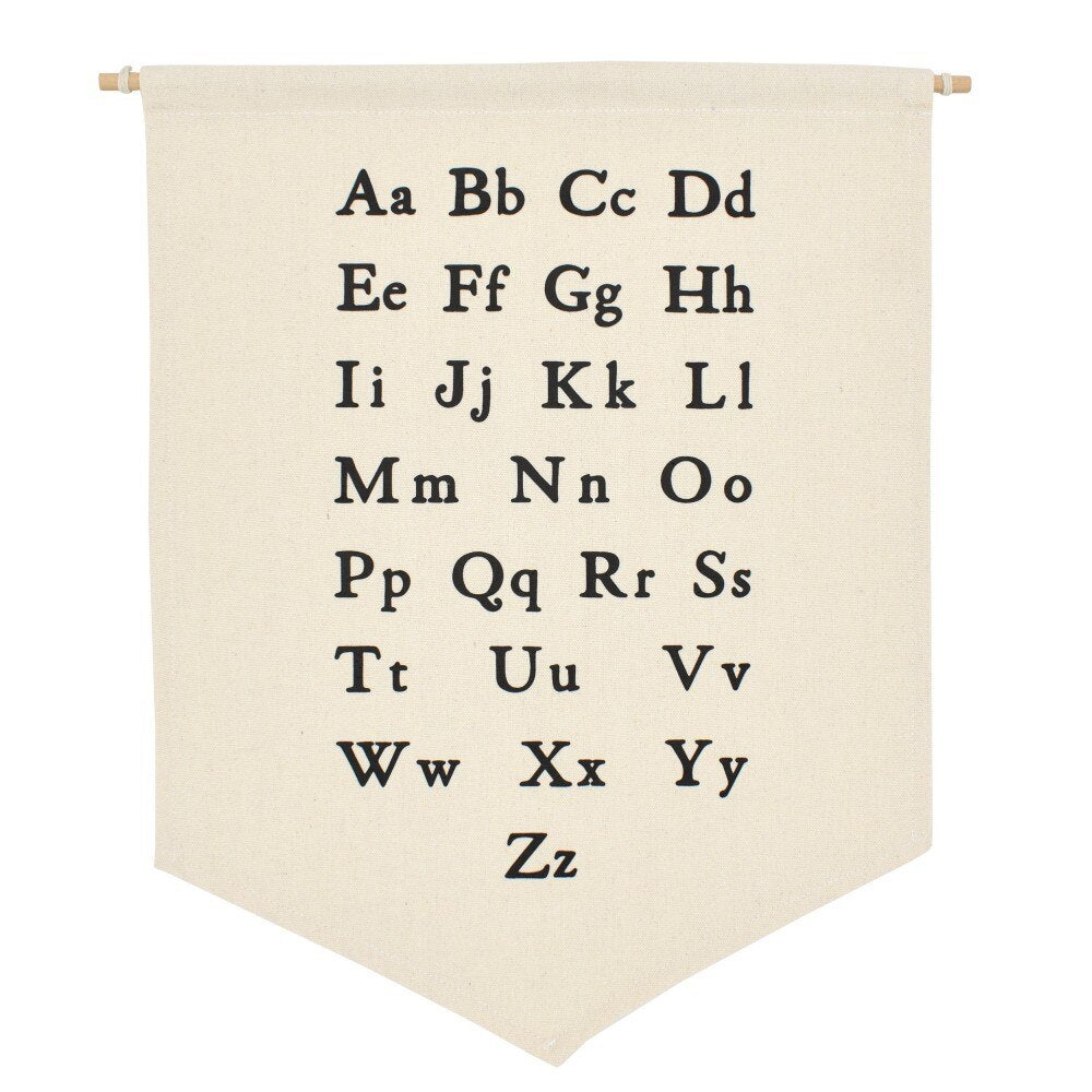 Large Alphabet Wall Canvas Banner