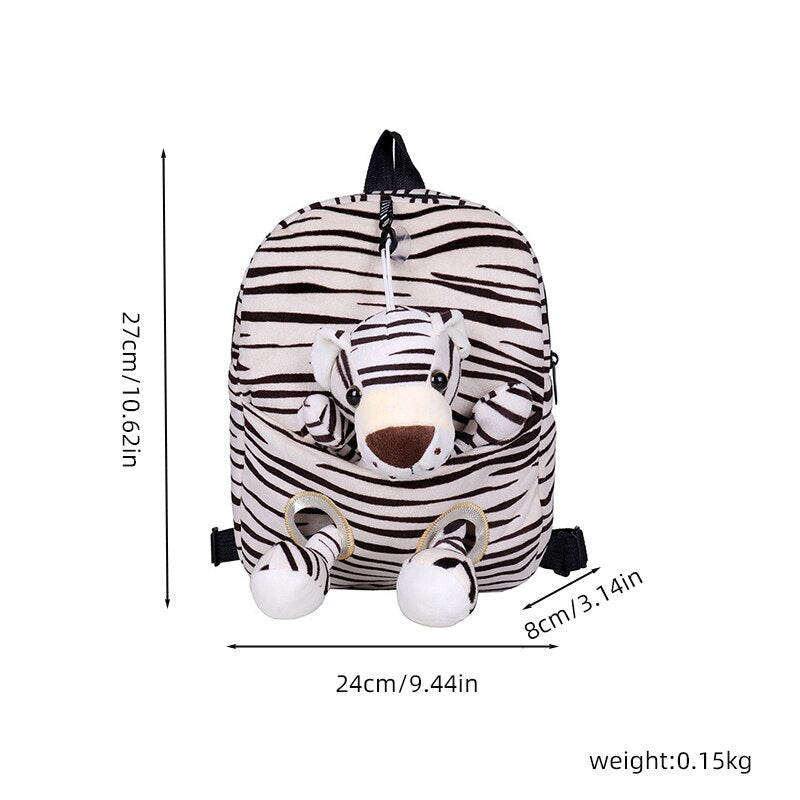 Plush Animals Backpack With Anti-Lost Rope