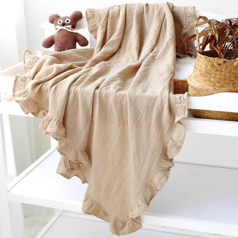 Muslin Ruffle Blanket