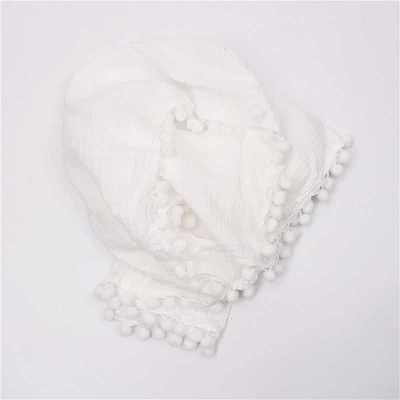 Muslin Blanket With Tassel