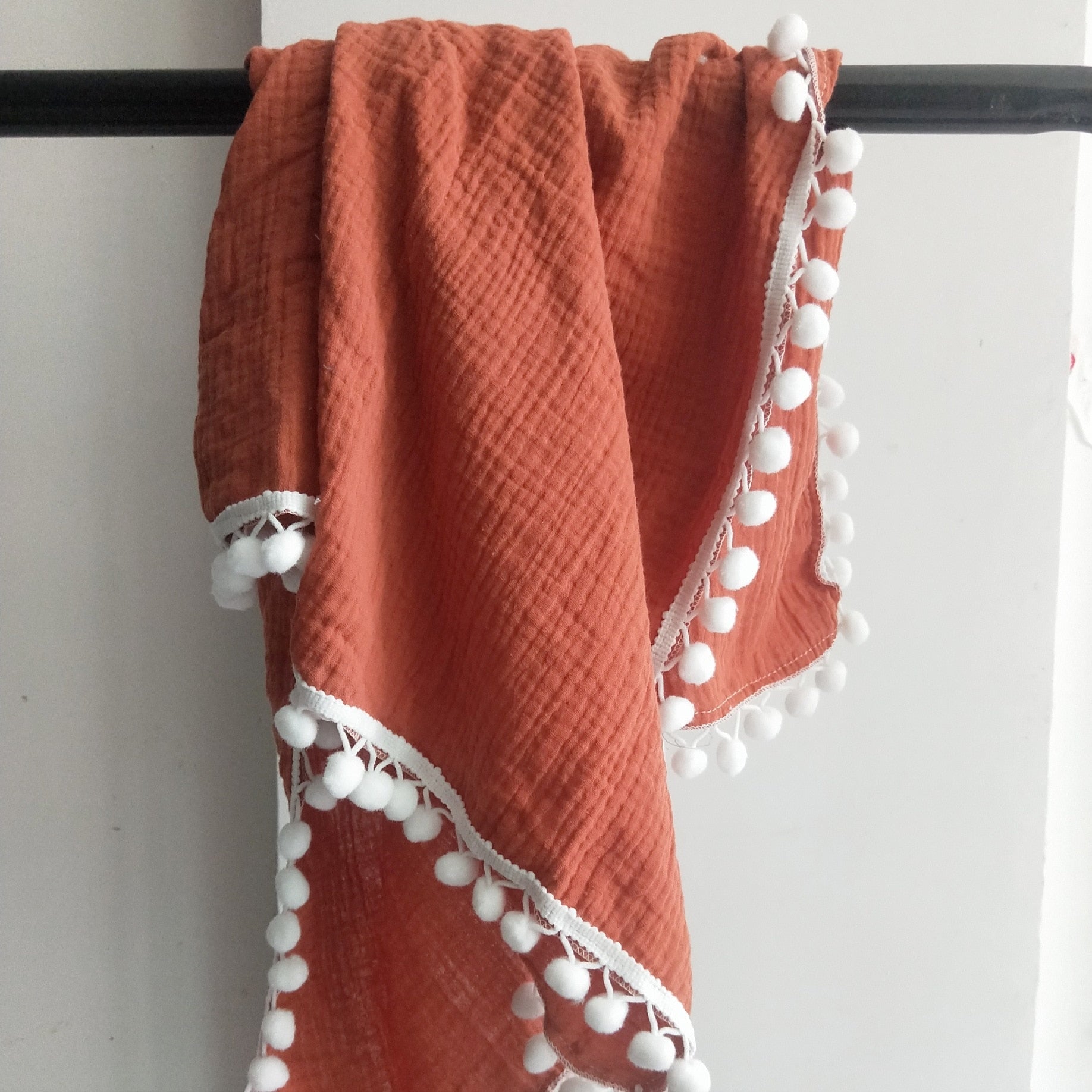 Muslin Blanket With Tassel