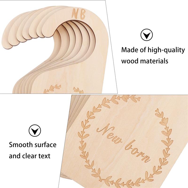 7Pcs Wood Closet Dividers