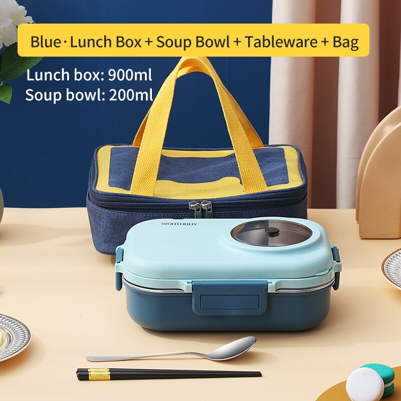 Stylish Lunch Box With Bag