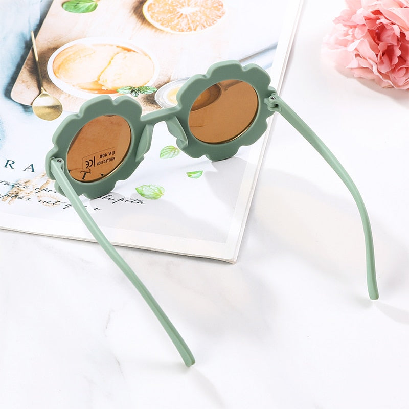 Sun Flower Round Sunglasses