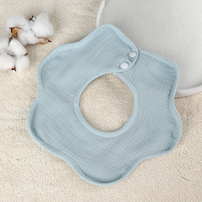 Newborn Saliva Absorbent 360 Rotate Bibs