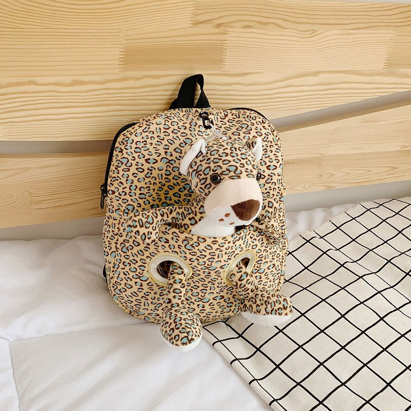 Plush Animals Backpack With Anti-Lost Rope