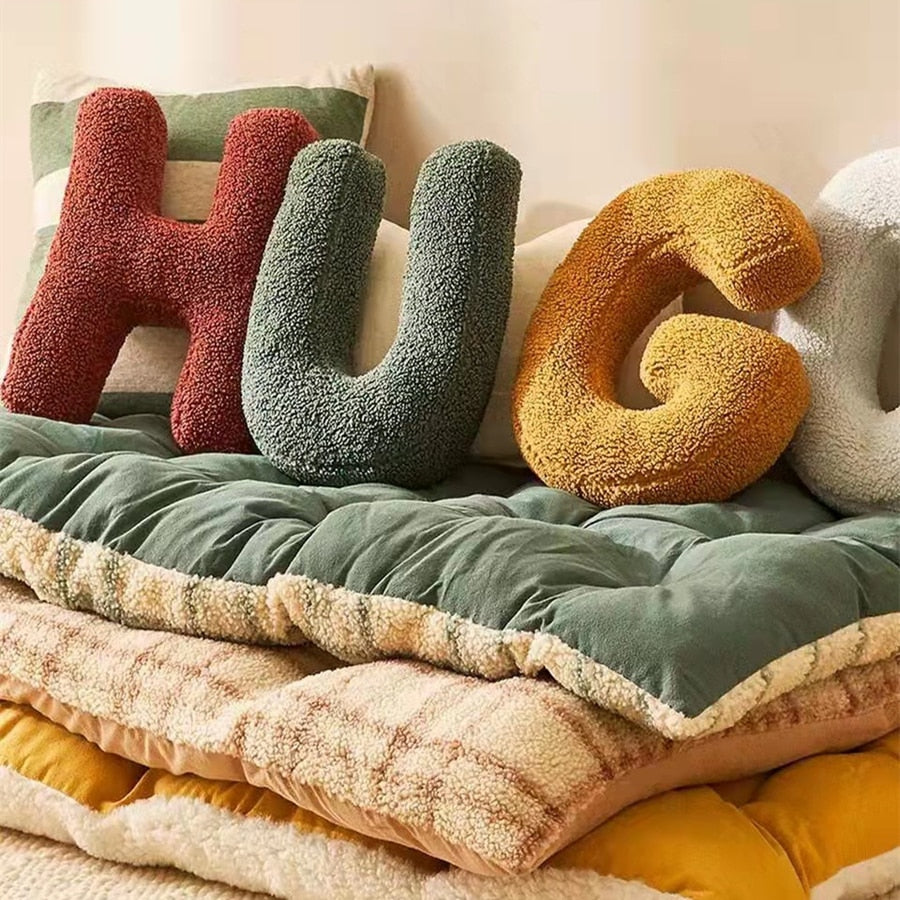 English Letters Cushion