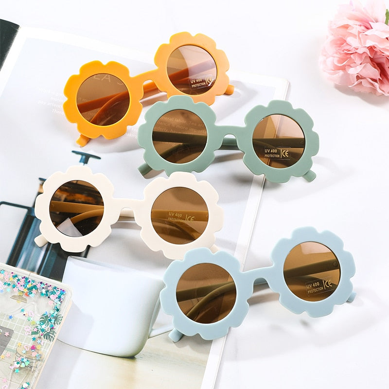 Sun Flower Round Sunglasses