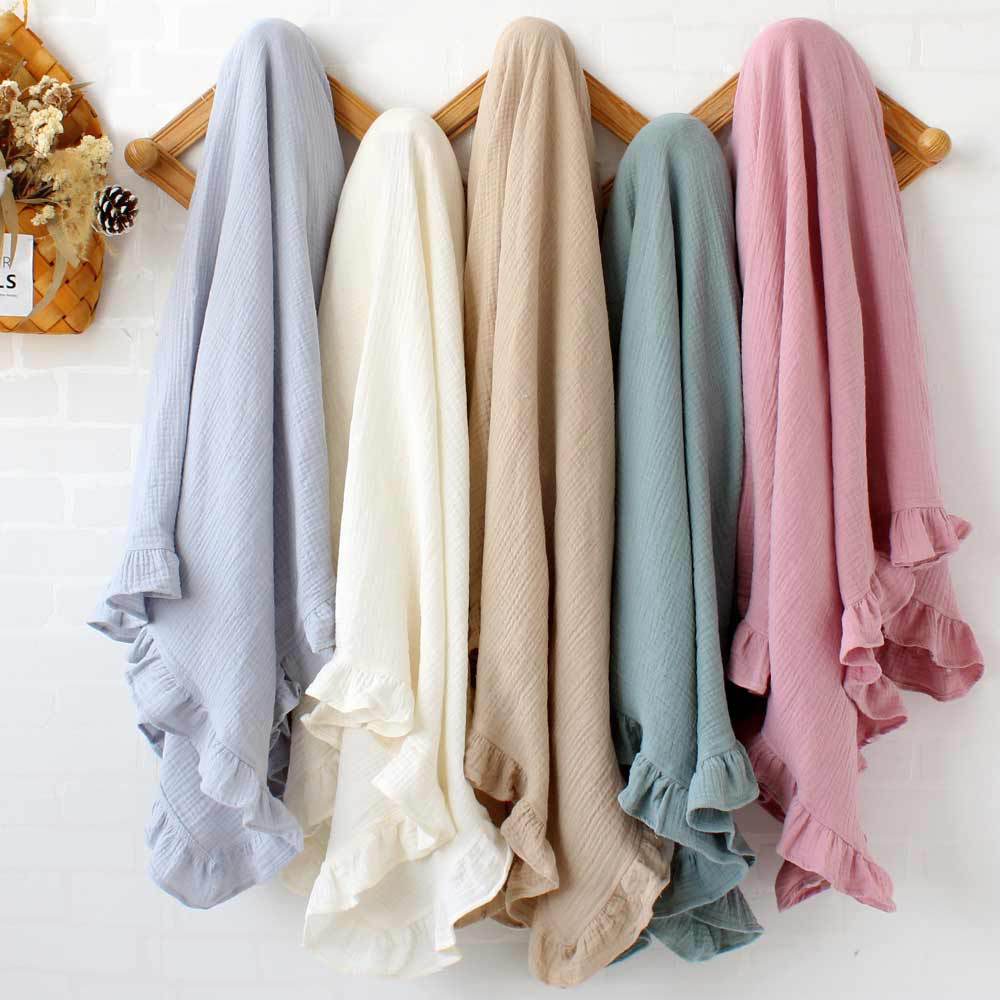 Muslin Ruffle Blanket