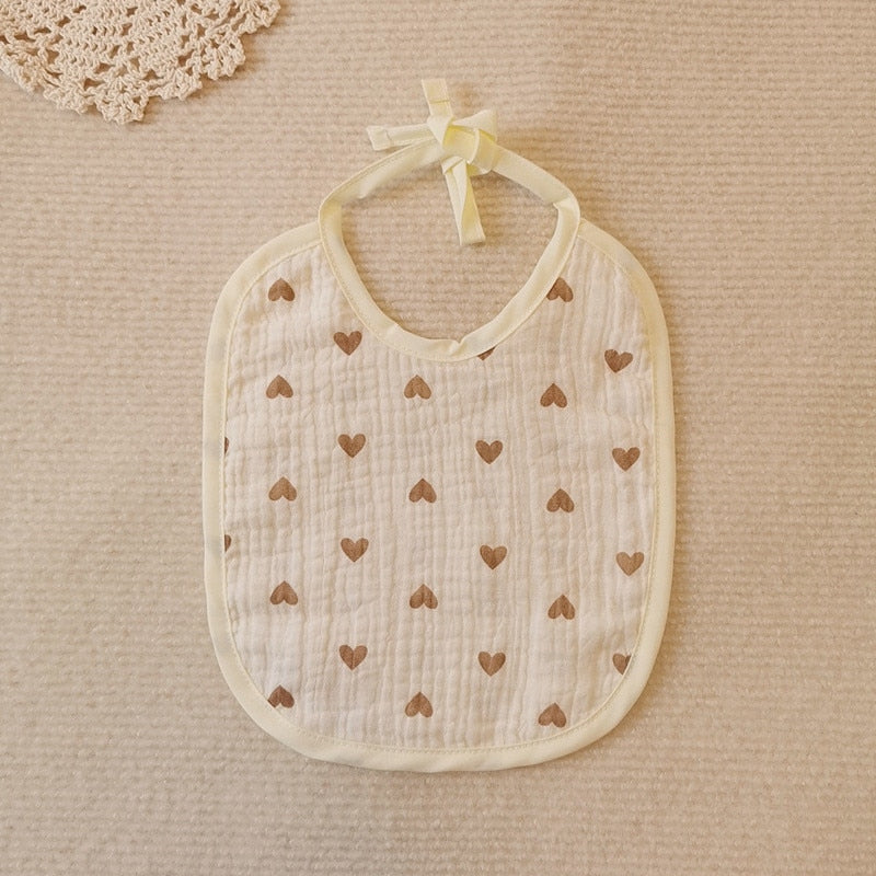 Cotton Cute Print Bibs