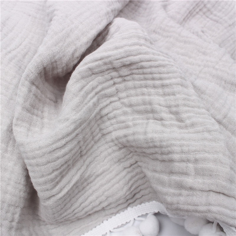 Muslin Blanket With Tassel