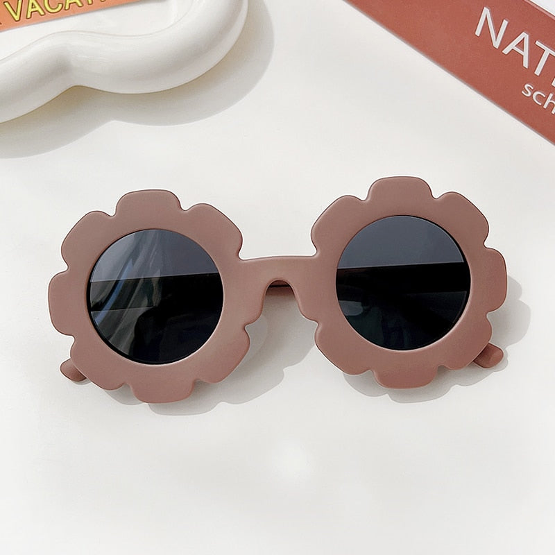 Round Flower Sunglasses