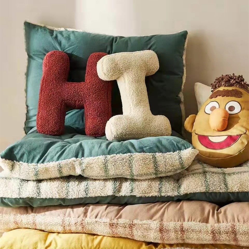 English Letters Cushion