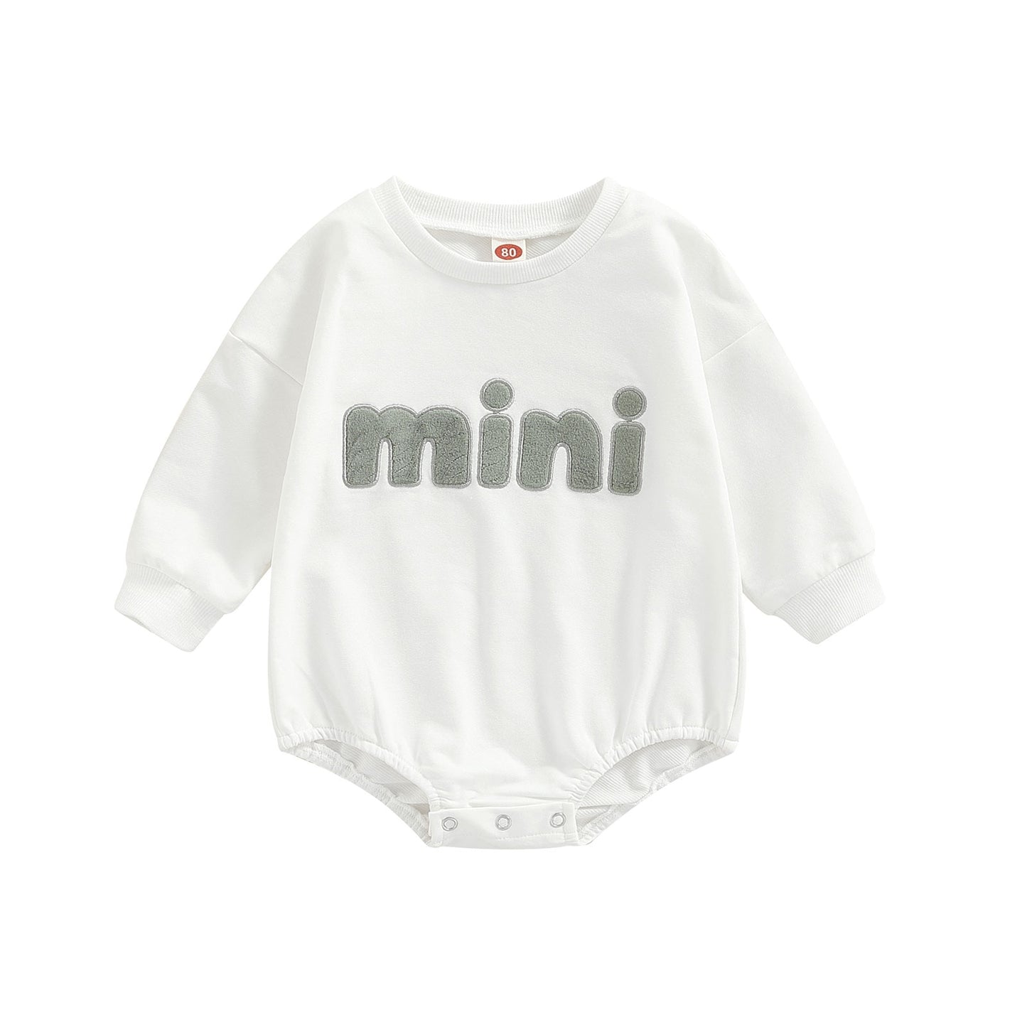 Mini Letter Embroidered Jumpsuit