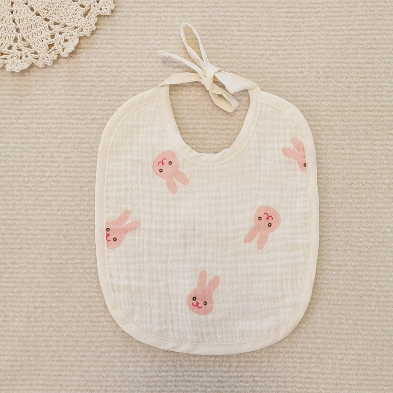 Cotton Cute Print Bibs