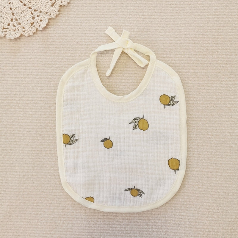 Cotton Cute Print Bibs