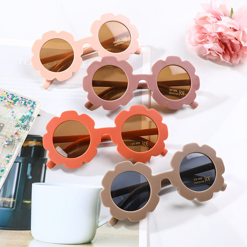 Sun Flower Round Sunglasses
