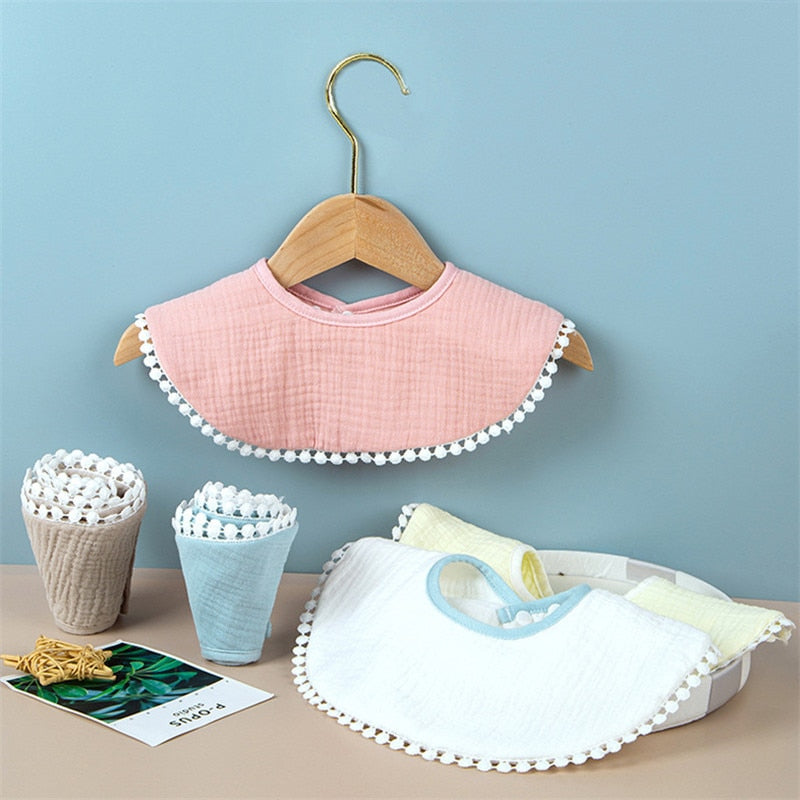 Newborn Saliva Absorbent 360 Rotate Bibs