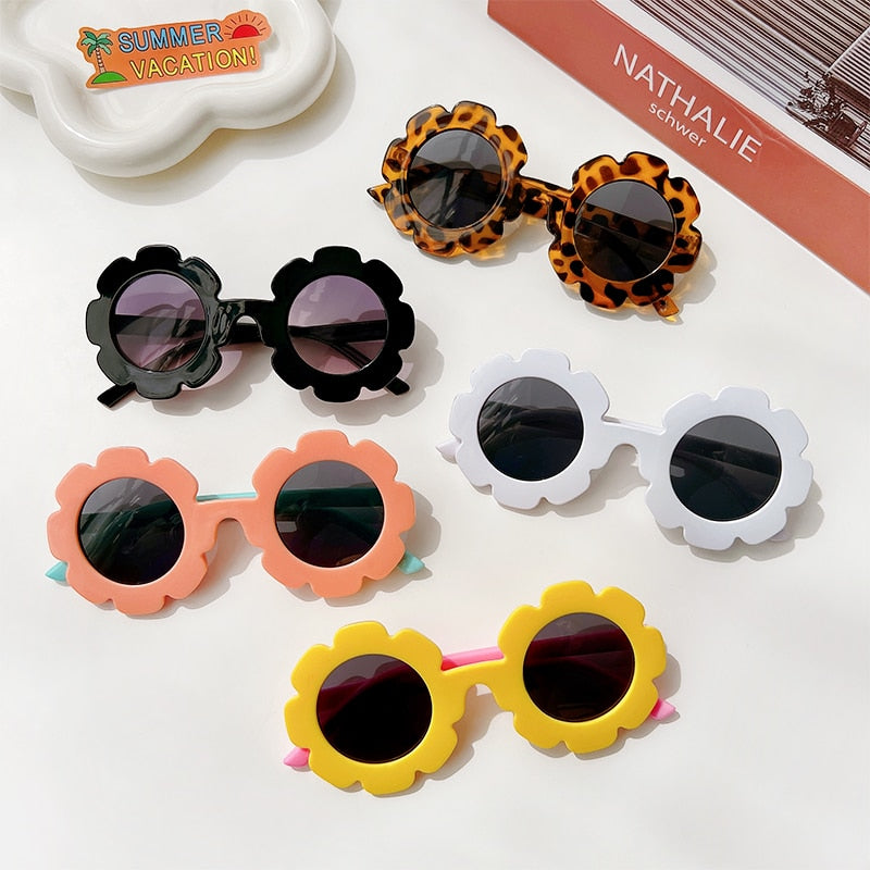 Round Flower Sunglasses