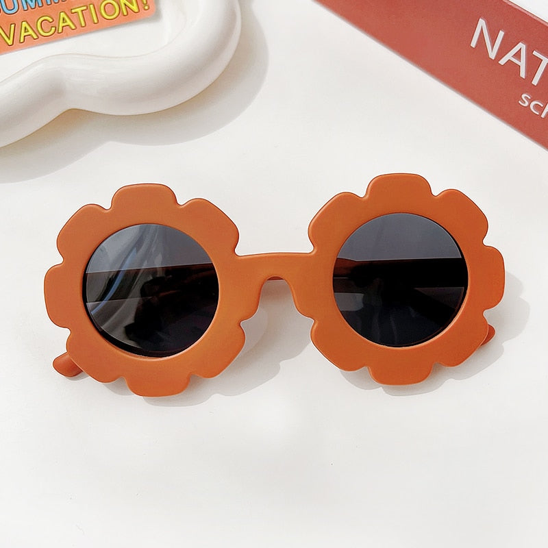 Round Flower Sunglasses