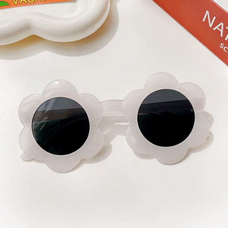 Round Flower Sunglasses