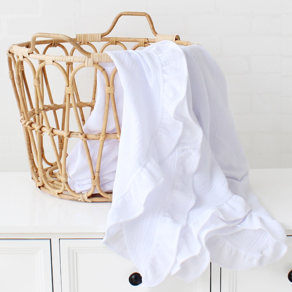 Muslin Ruffle Blanket