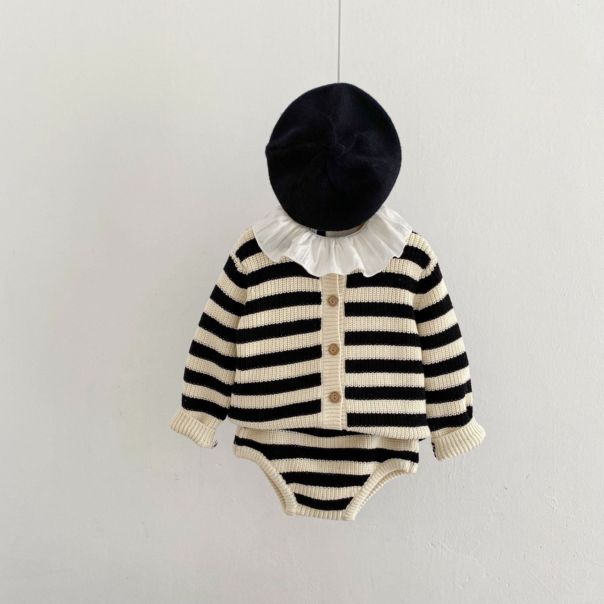 Striped Knitwear Set