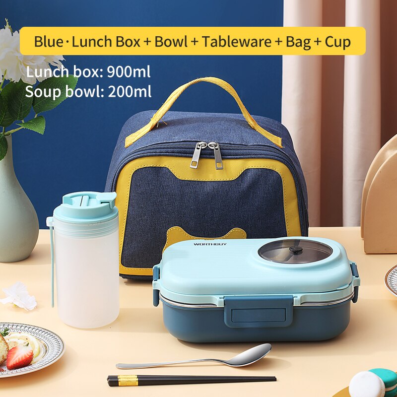 Stylish Lunch Box With Bag