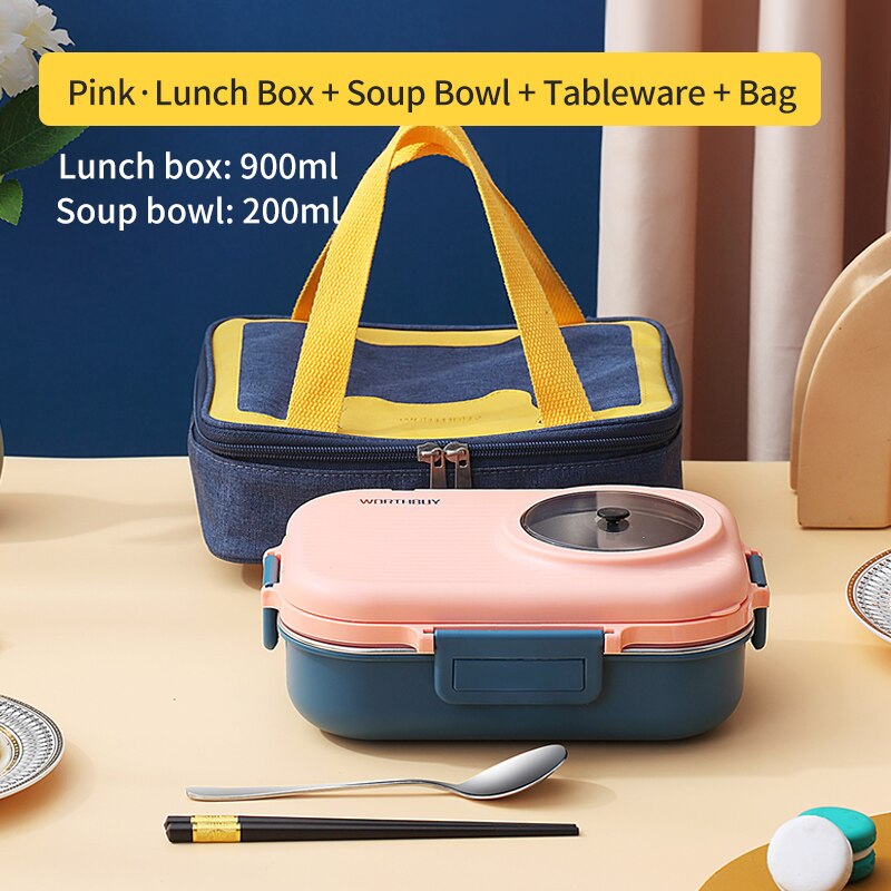 Stylish Lunch Box With Bag