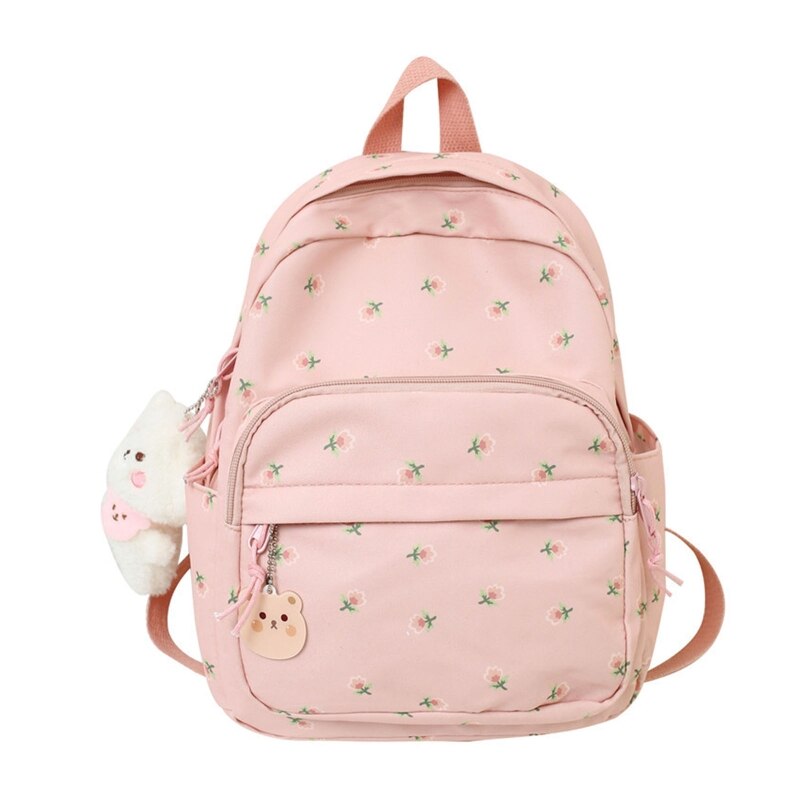 Floral Print Casual Backpack